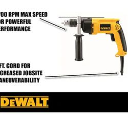 DEWALT DW511 1/2" VSR Single Speed Corded Hammerdrill