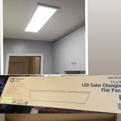 1 ft. x 4 ft. 50-Watt 4000 Lumens White Dimmable Integrated LED Edge-Lit Flat Panel Flush Mount Light Color Changing