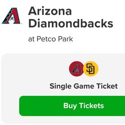 6 Padres Tickets For Sat 6/8 Vs Dbacks At 5:40pm Plus Tailgate Parking Pass