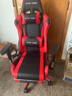 GTRacing Gaming Chair Black and Red
