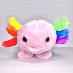 Build-A-Bear Pink Rainbow Axolotl Plush