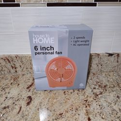 House To Home 6 Inch Personal Fan