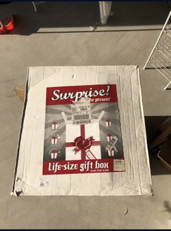 Life size gift box for Christmas birthday engagement anniversary holiday valentines