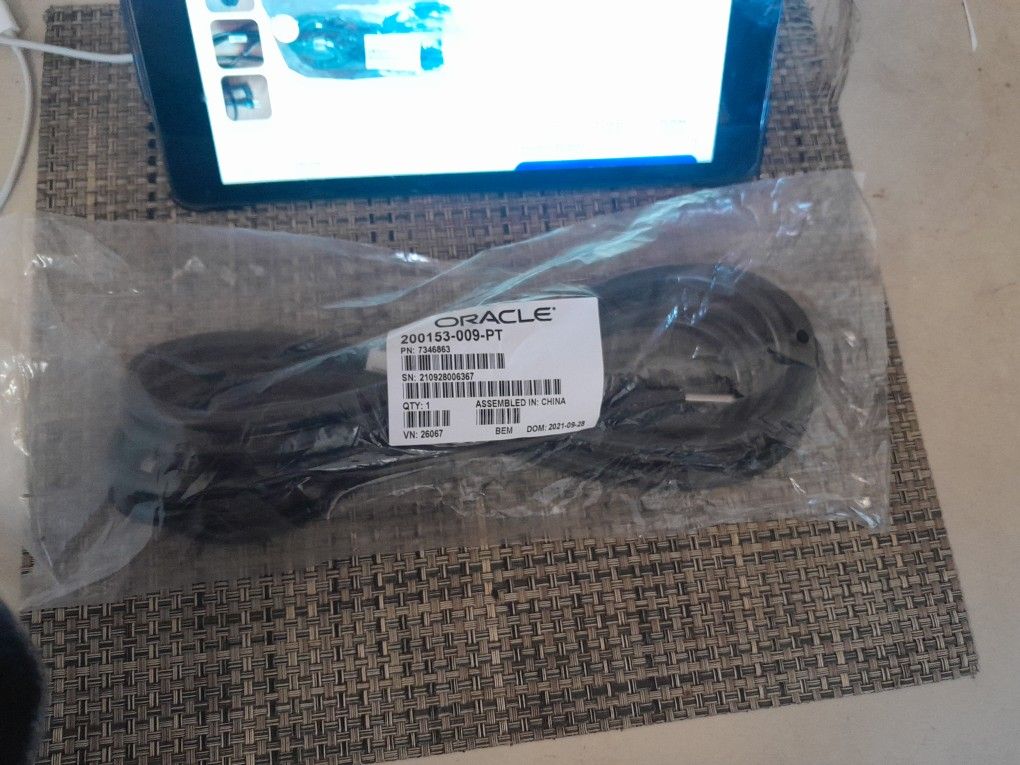 Oracle 9ft Power Cord NEW