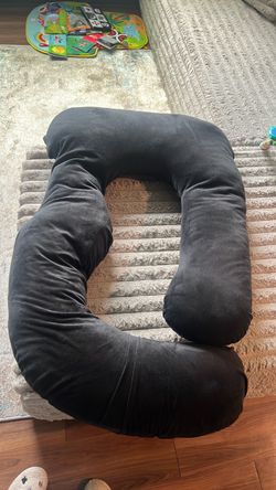 Black C-Shape Full Body Pregnancy Pillow