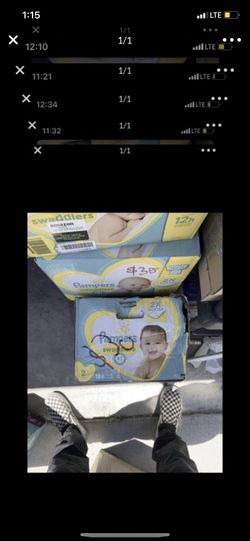 Pampers swaddlers size 2 ,186 count