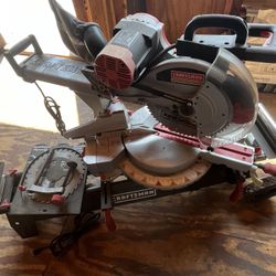Craftsman 12in Dual Bevel Sliding Compound Miter Saw With Laser Trac