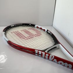 Wilson NCODE N5 Oversize Red White Tennis Racket Racquet 4 1/4" Grip