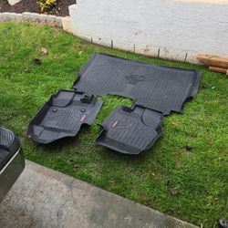Rough Country Heavy Duty Front and Rear Floor Mats; Black (15-21 F-150 SuperCrew)