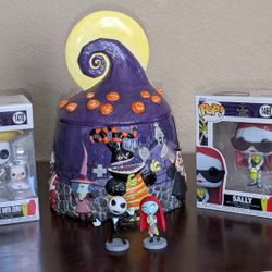 Disney Nightmare Before Christmas Cookie Jar & Funkos