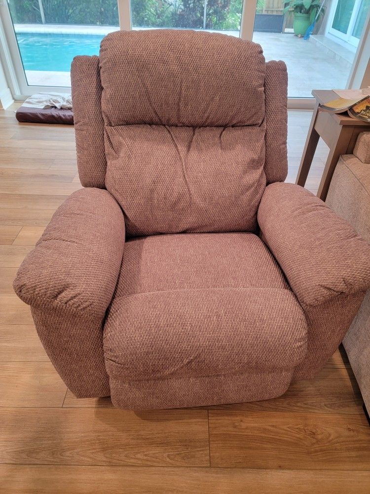 Gray Recliner Rocker