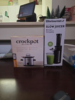 🍏 Juicer + Crockpot Bundle – $50 (Brand NEW!) 🍲