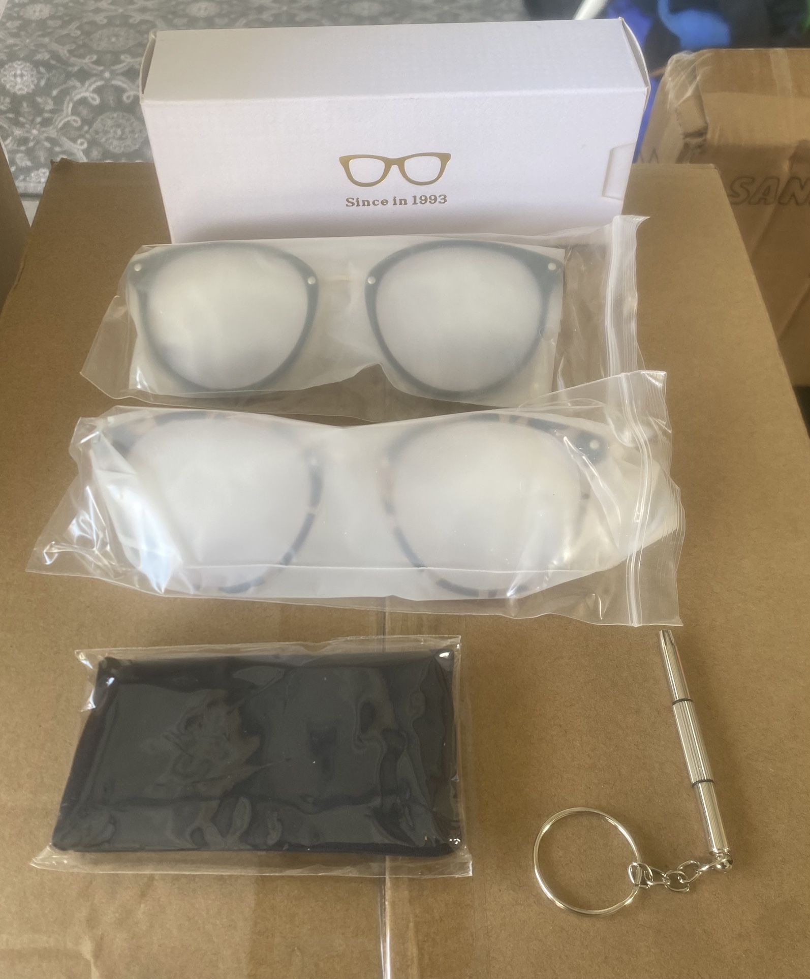 Blue light Glasses (Retro Round) 2pk! Brand New In Box !