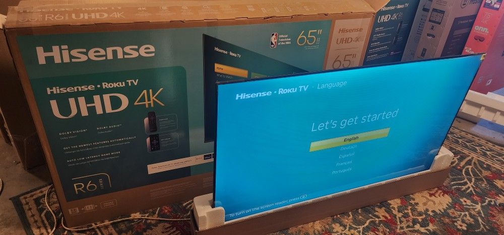 TV HISENSE 65" ROKU SMART 4K