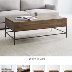 West elm Industrial Storage Coffee Table $450