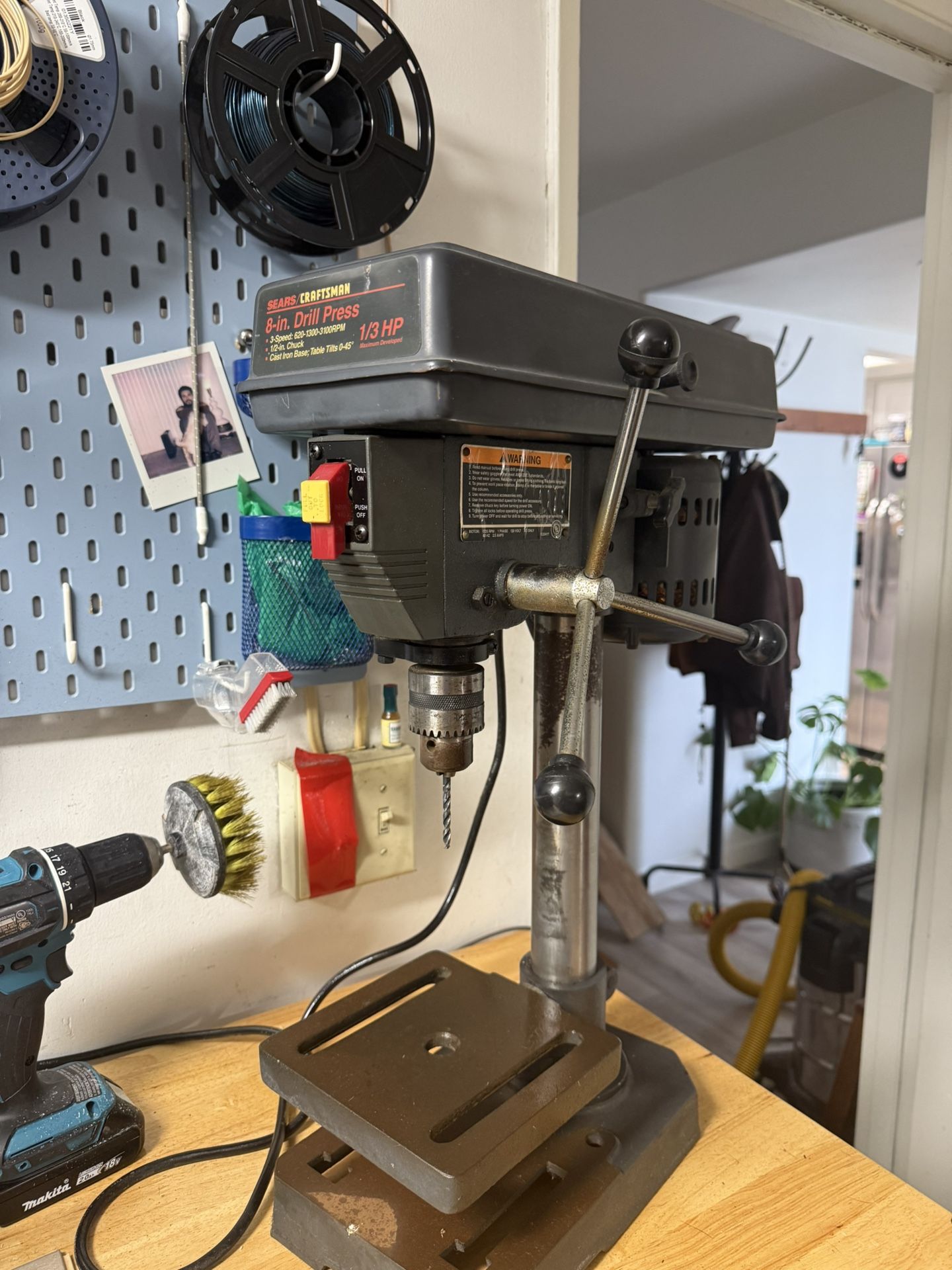 Sears Craftsman 8” Drill Press – 1/3 HP – $100