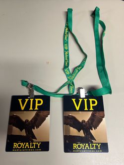 VIP lanyards with eagle design from Medieval Times