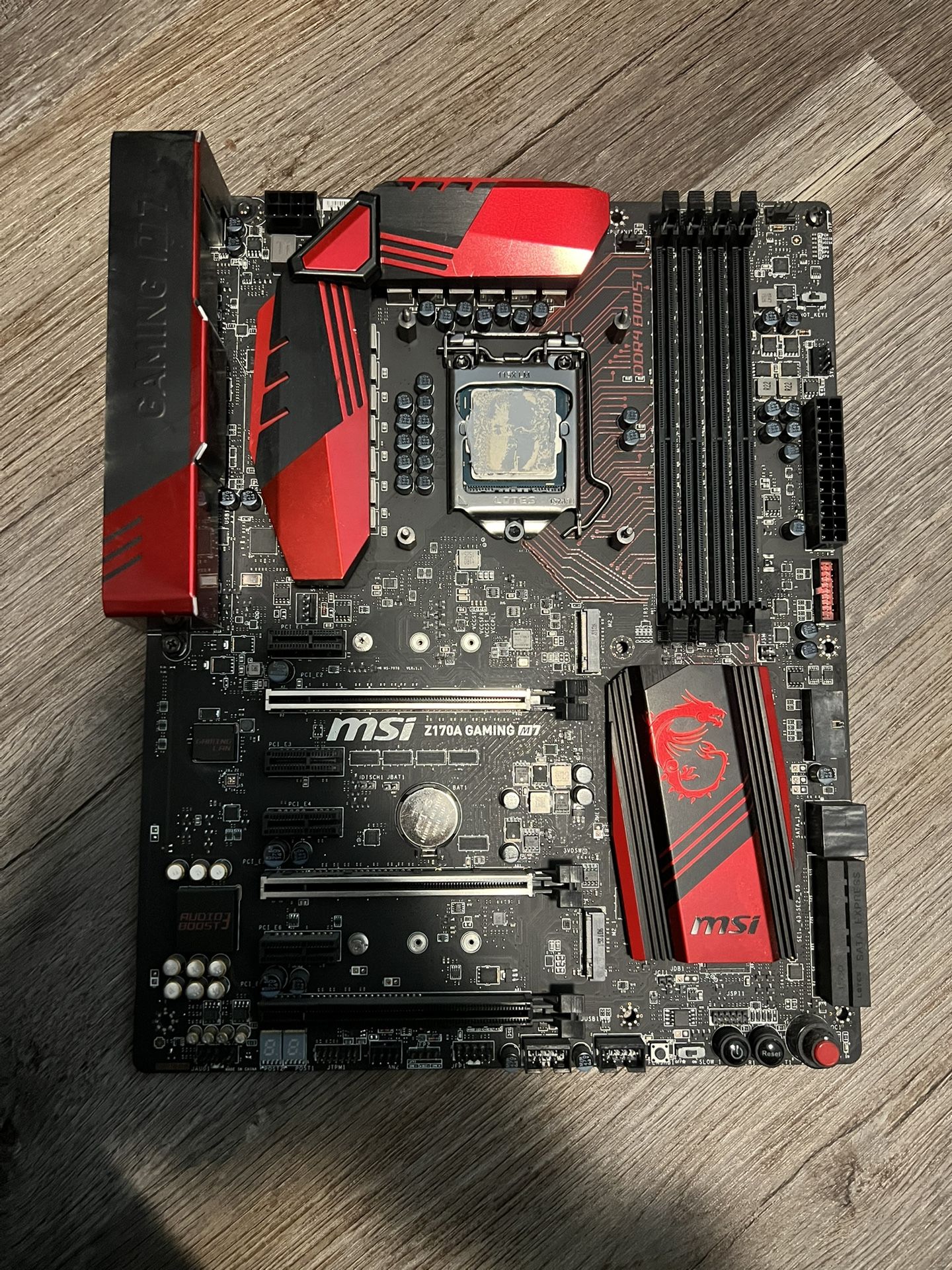 Intel i7-6700K CPU and MSI z170A motherboard