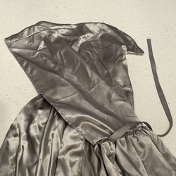 Silver Hooded Cape XXL Halloween Costume 