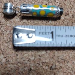 .925 SS Purple Amethyst Perfume Pendant