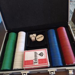 Cardinal Industries Poker Set in Metal Case.