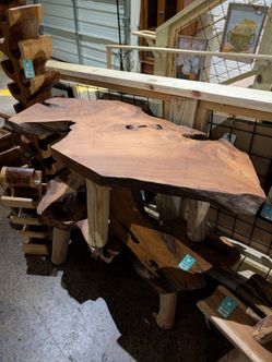 Handcrafted teak wood coffee table