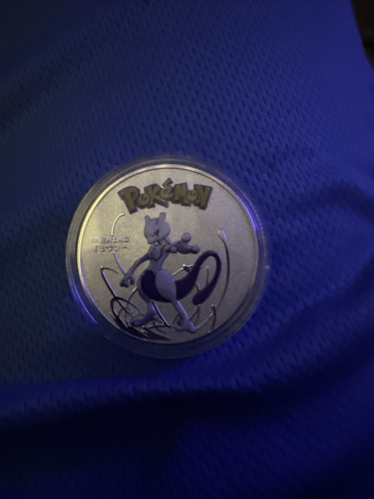 POKEMON METAL COIN CARD CCMS CARD MEDAL PIECE GO SP MEWTWO NEW MINT