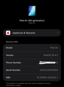 Apple iPad Air 4th Generation