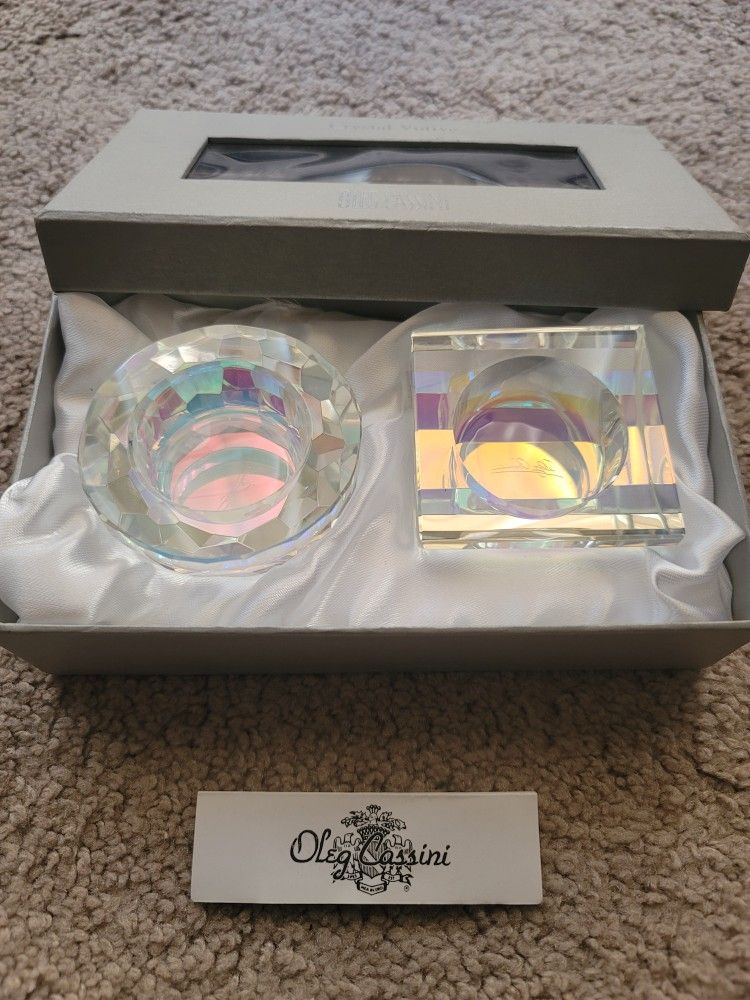 Oleg Cassini Crystal Votive