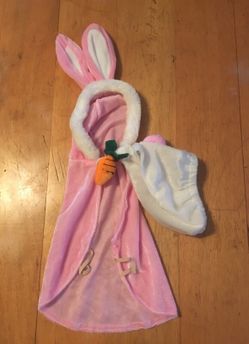 Pink Easter bunny dog pet costume