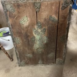 Antique Wood Cabinet (??) One Of A Kind