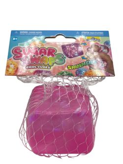 ORB Curiosities Sugar Swaps Cool Cubes Shimmers Squeeze Toy- Pink