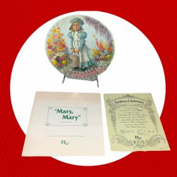Vintage 1979 Reco John McClellan First In Mother Goose Series Plate “Mary, Mary”