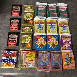 Unopened sealed Baseball card packs
