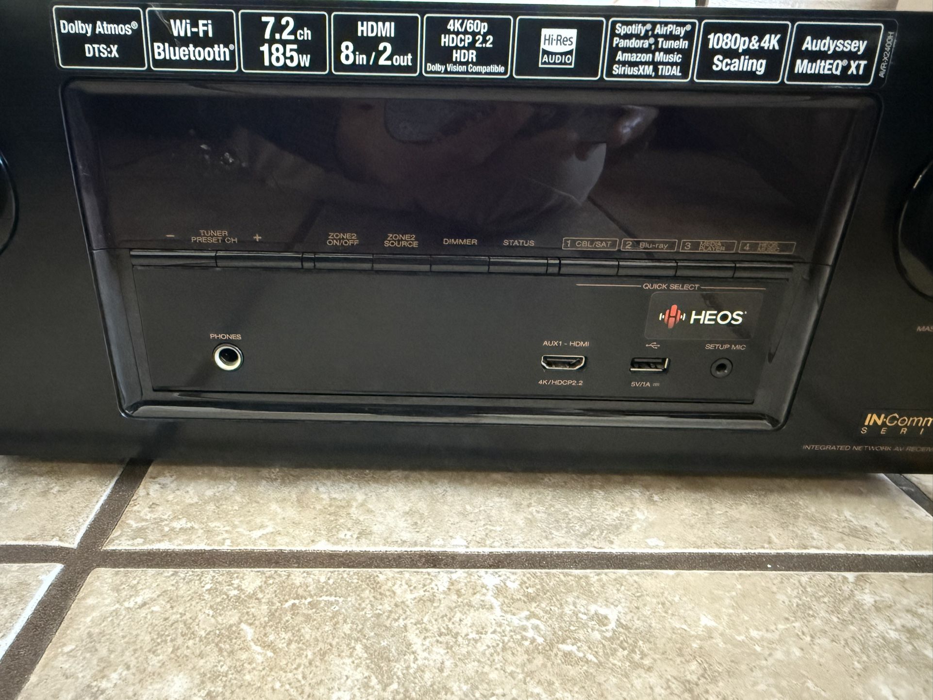 Denon AVR-X2400H Receiver. Mint Condition