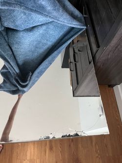 Crushed diamond mirror coffee table