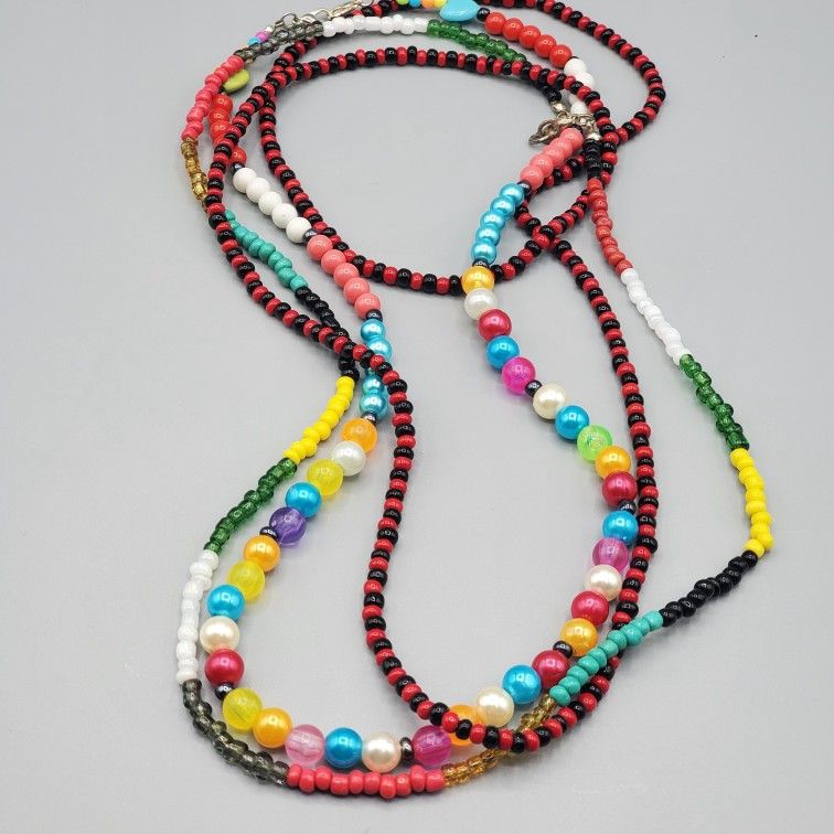 Women's Beaded Necklace 3 Units
