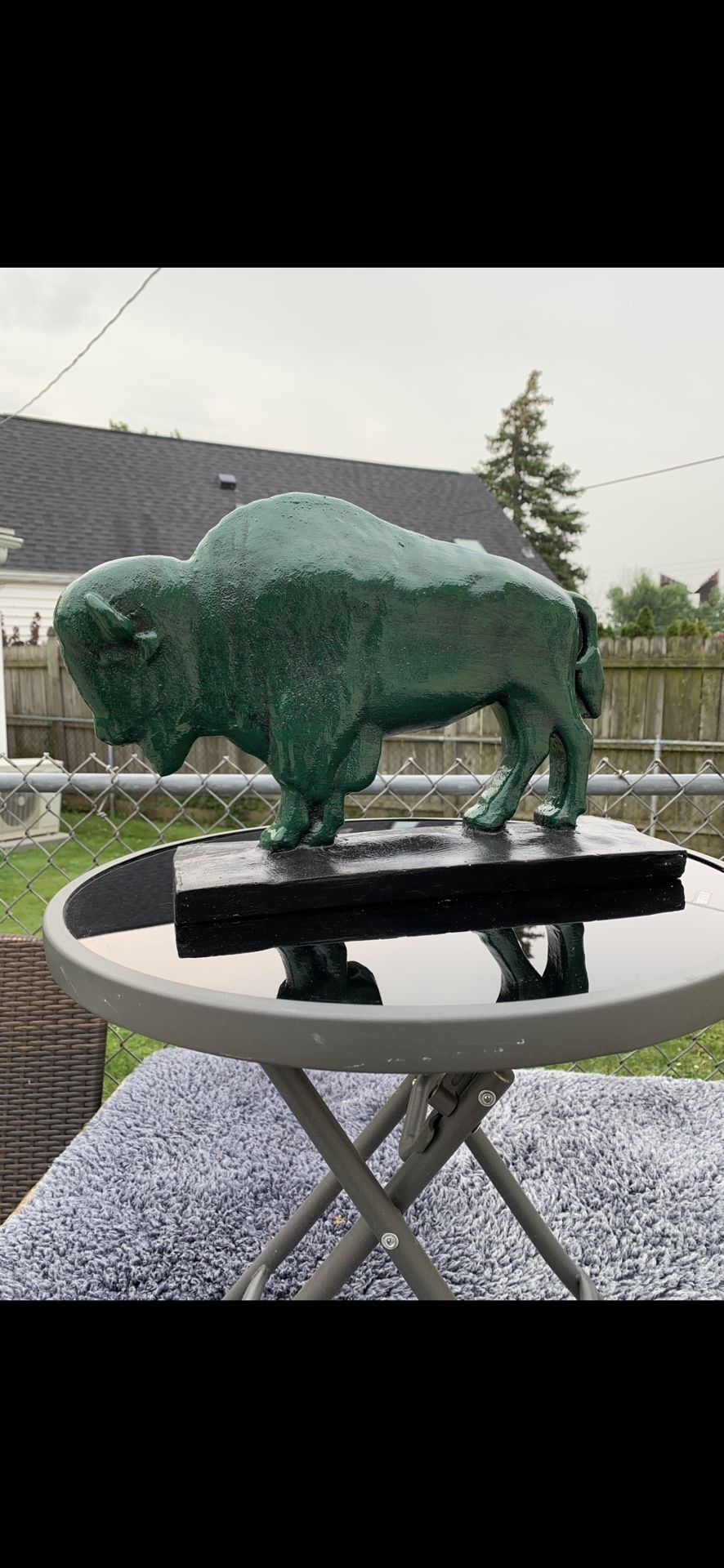The Old Irish Buffalo Statue