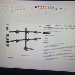 6 Monitors Stand
