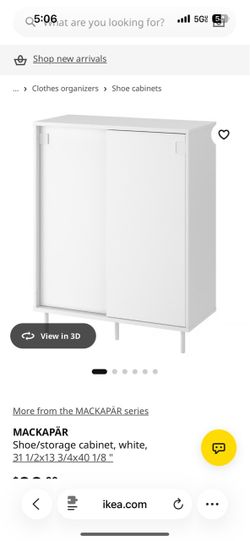 Mackapar White Shoe Closet