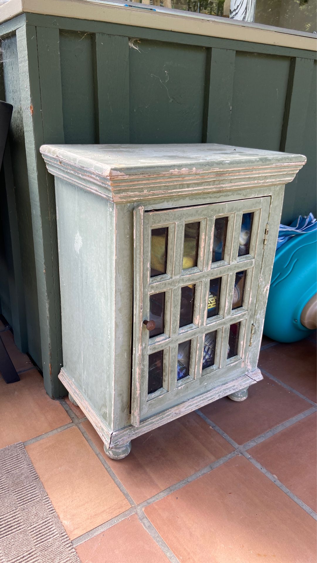 Antique weather cabinet