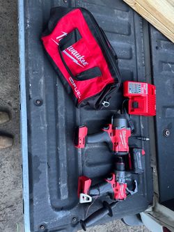 Milwaukee 18v fuel hammer drill and 1/2” high torque impact