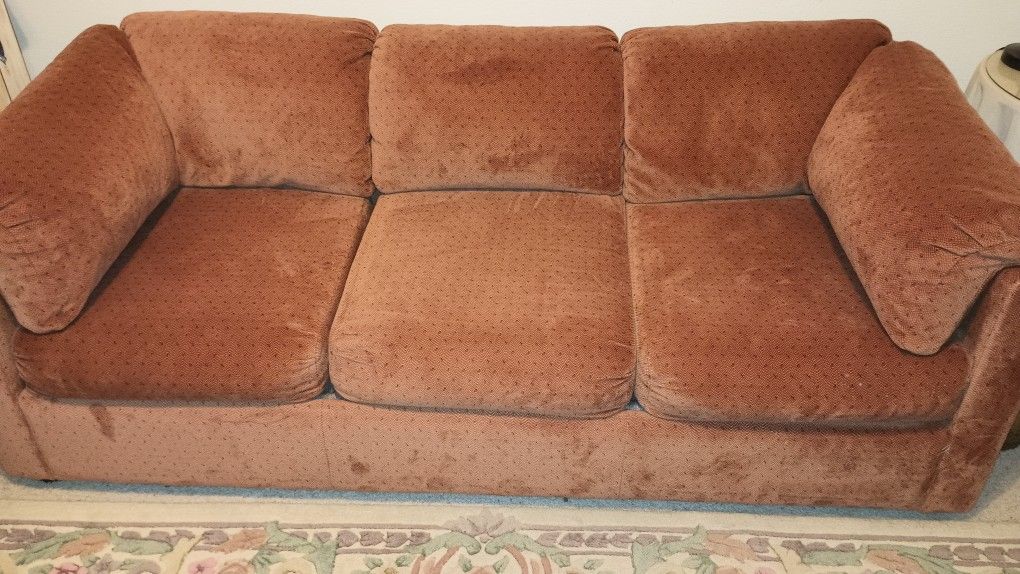 Couch with Foldout Bed - $140 - CASH, NO DELIVERY