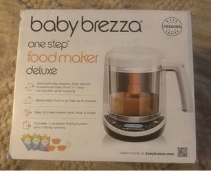 New One (1) Baby Brezza One Step Baby Food Maker Deluxe Cooker and Blender to Steam + Puree