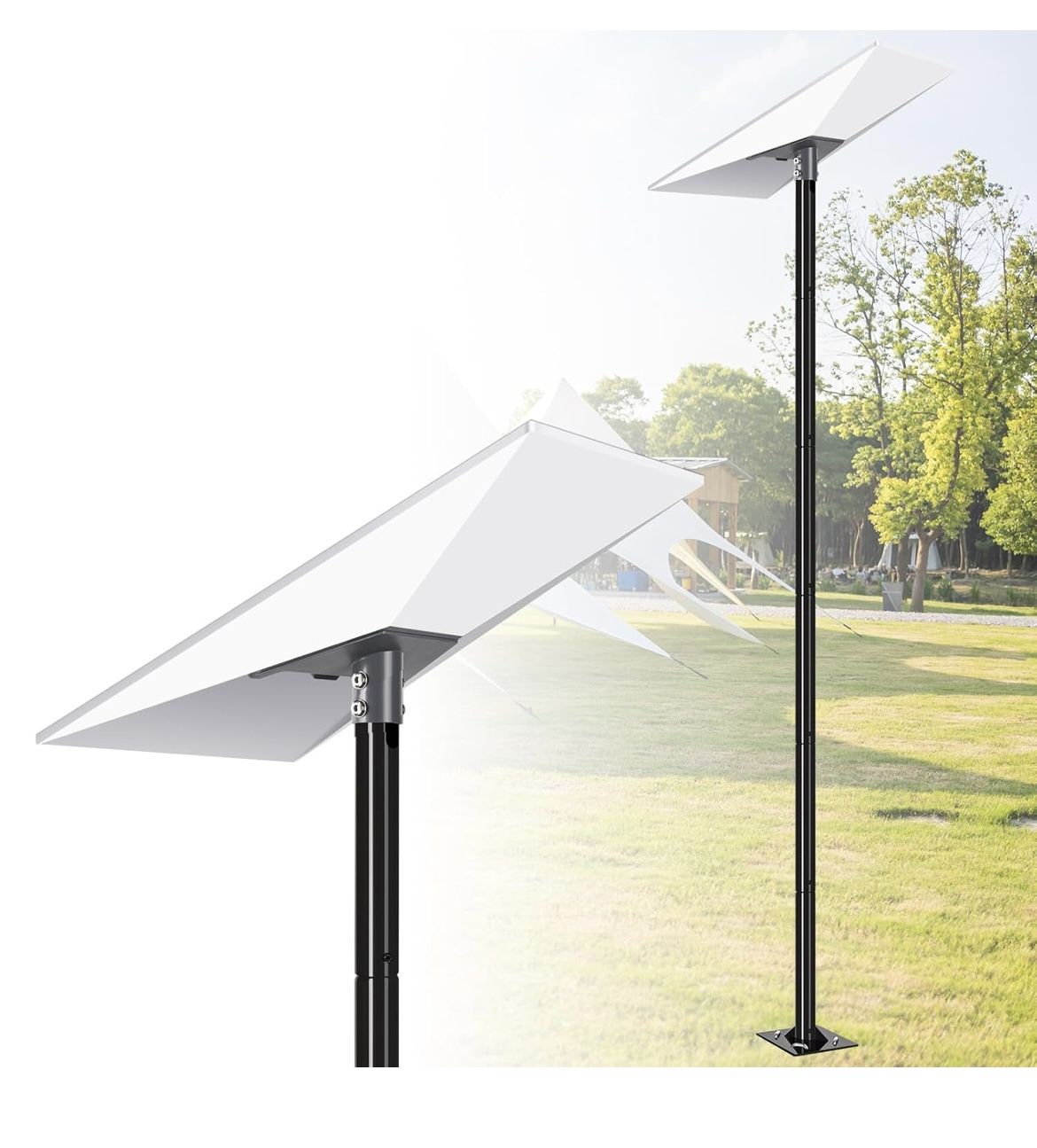 10FT Gen 3 Starlink Pole Mount, Starlink Mount with Pipe Adapter, Starlink Ground Pole Mounting Kit