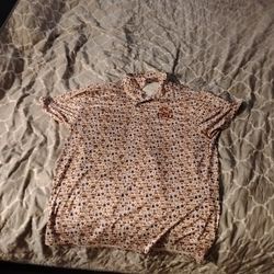 New Polyester LSU Button Down