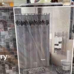 18 pc Embroidered Bathroom Set