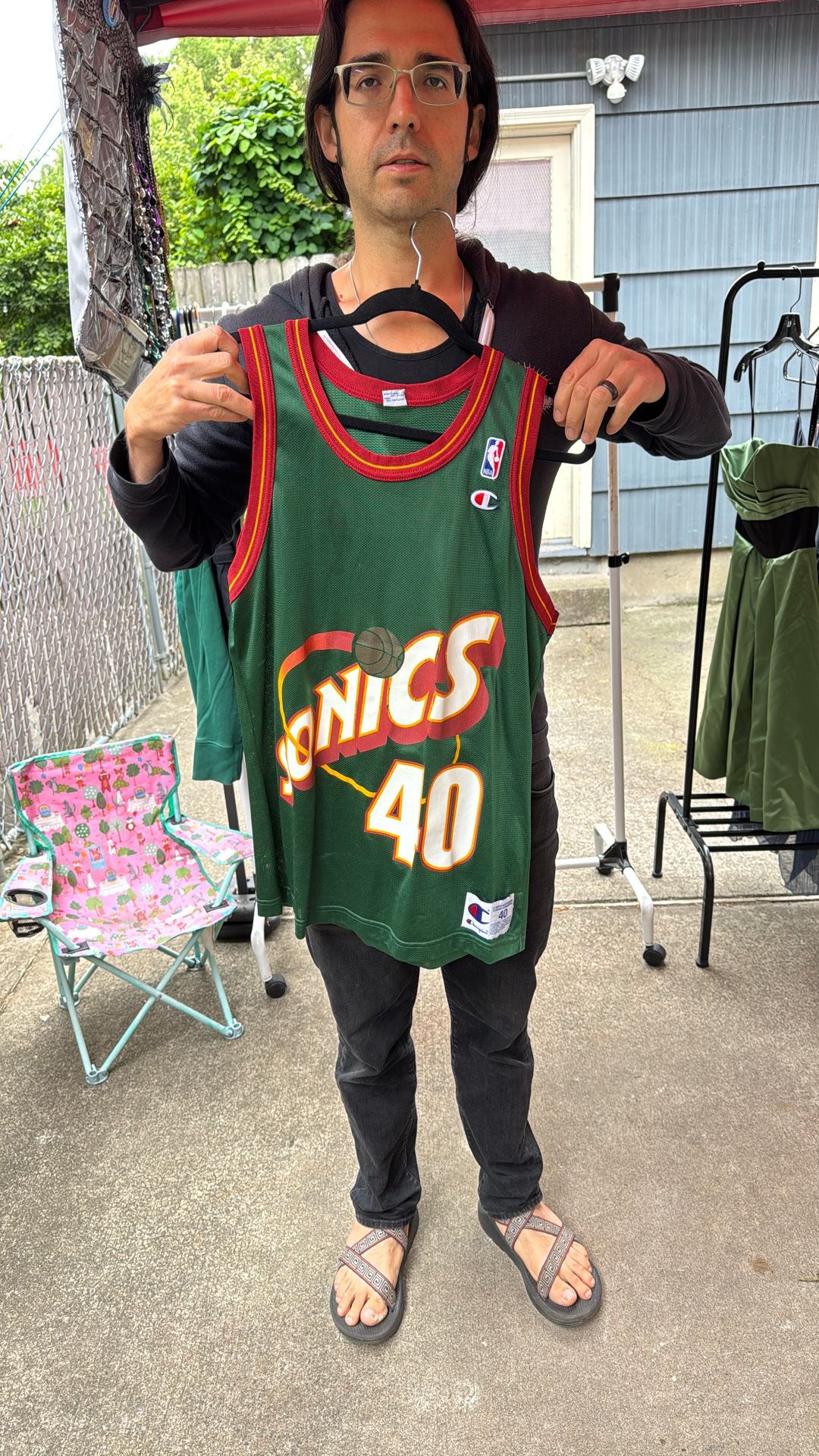 Sonics Kemp #40 Throwback Basketball Jersey