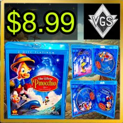 *CLASSIC* Pinocchio 70th Anniversary Blu-ray (2-Disc Platinum Edition) – 2009