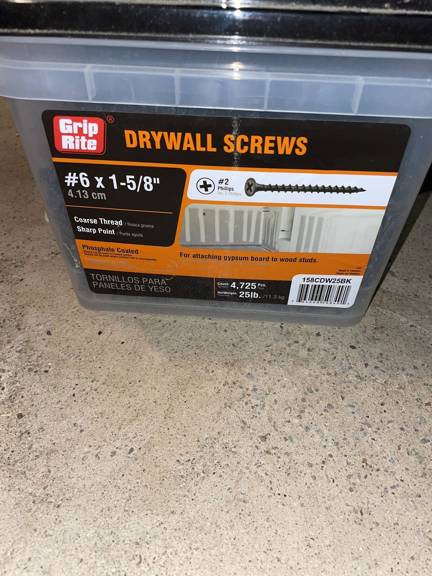 Canless Lights 6 Ea, Never Used Sump Pump, 25 Pound Box Drywall Screws, Delta Foundation Wrap